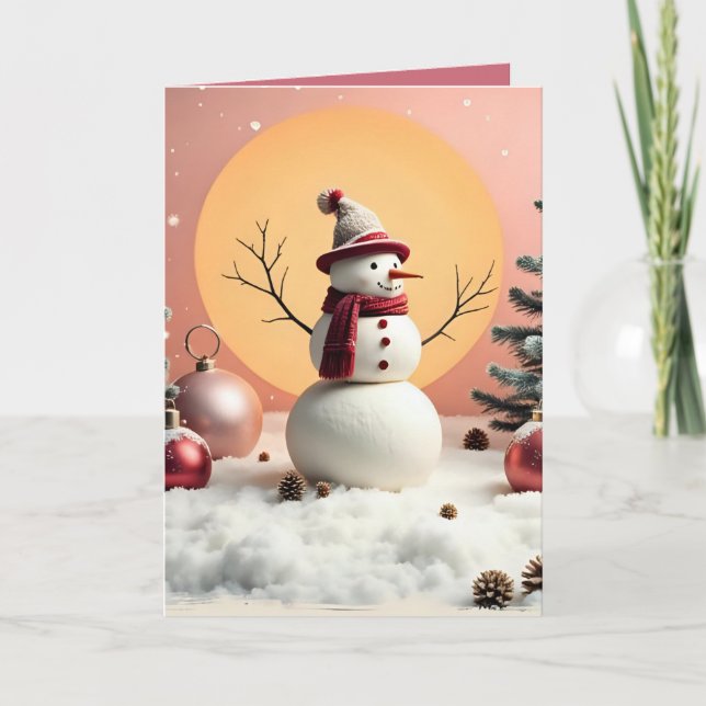 Carte Pastel Christmas - Folded Greeting Card  (Devant)