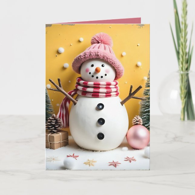 Carte Pastel Christmas - Folded Greeting Card  (Devant)