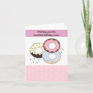 Carte Pastel Donut Design d'anniversaire