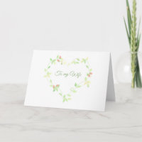 Pastel Ivy Heart Birthday Card pour une femme