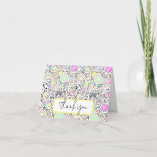 Carte Pastel paisley personnalisé