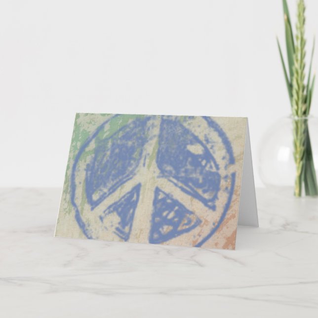 Carte PASTEL Peace Greeting Card (Devant)