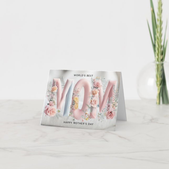 Carte Pastel Pink Vibrant (Devant)