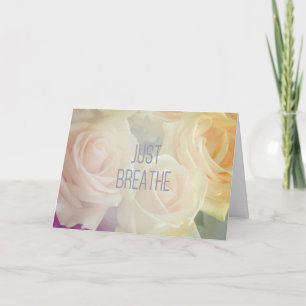 Carte Pastel Roses   Bon rétablissement   Encouragement