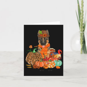 Carte Pasteur Allemand De Thanksgiving Avec La Poussette