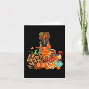 Carte Pasteur Allemand De Thanksgiving Avec La Poussette