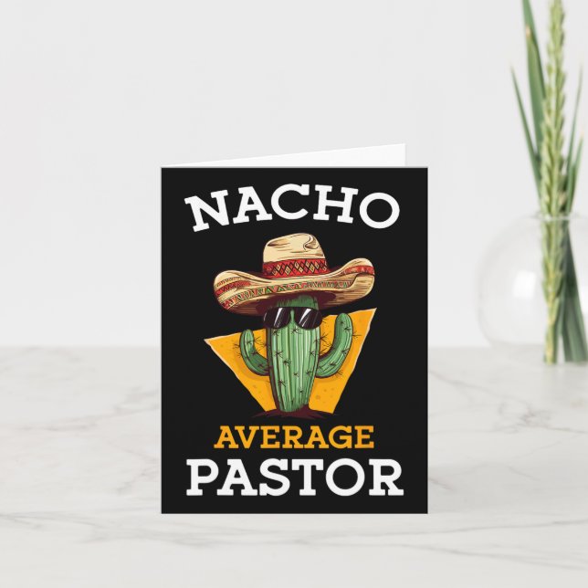 Carte Pasteur Nacho moyen Prêcheur Chef religieux Cin (Devant)
