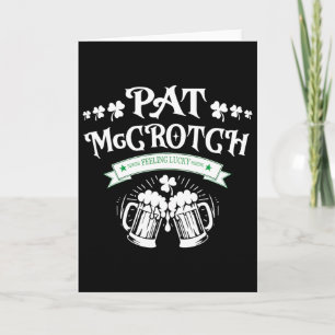 Carte Pat Mccrotch - Sentiment Chanceux - Drôle St-Patri