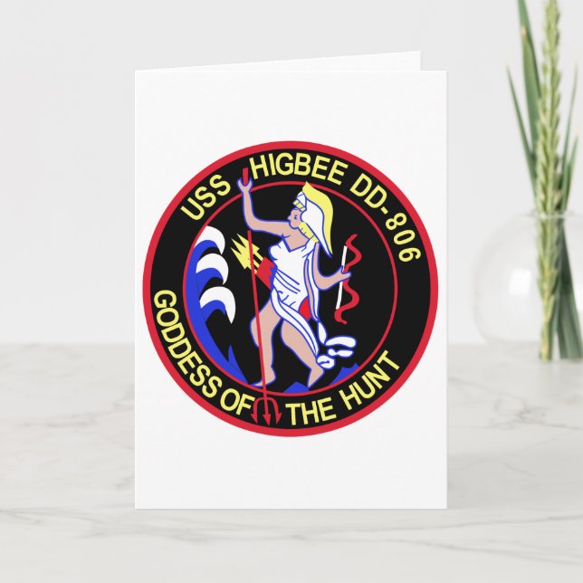 Carte Patch militaire pour navire destructeur HIGBEE DD- (Devant)