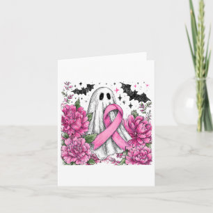 Carte Patchwork Coquette Bow Cancer du sein Fantôme Hall