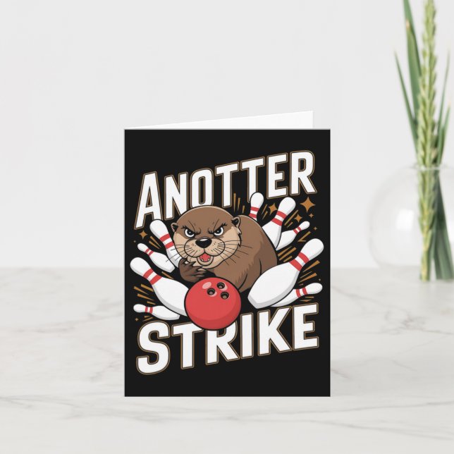 Carte Pâte à bascule drôle - Anotter Strike Otter (Devant)
