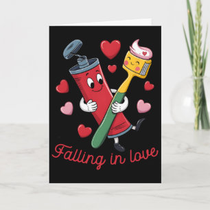 Carte Pâte dentifrice Saint-Valentin Brosse à dents Amou