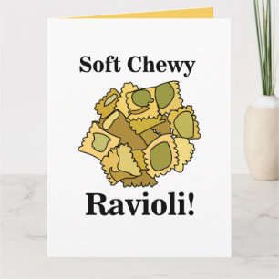 Carte Pâtes ravioli Nourriture italienne Anniversaire