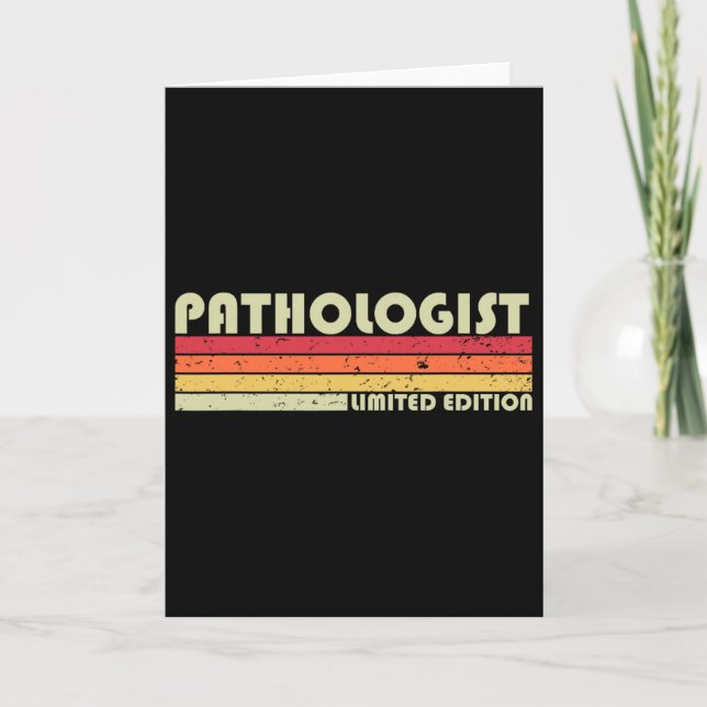Carte Pathologiste Drôle de titre de poste Profession An (Devant)