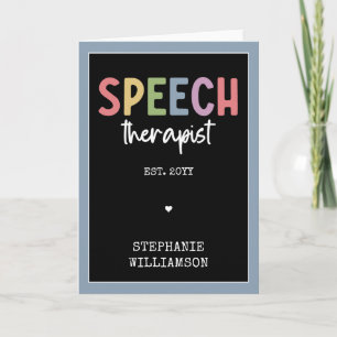 Carte Pathologiste du langage personnalisé SLP Thérapeut