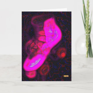 Carte Patinage rose