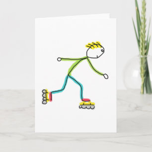 Carte Patineur en ligne Stickman