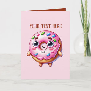 Carte Pâtisserie personnalisable pour amateurs de beigne