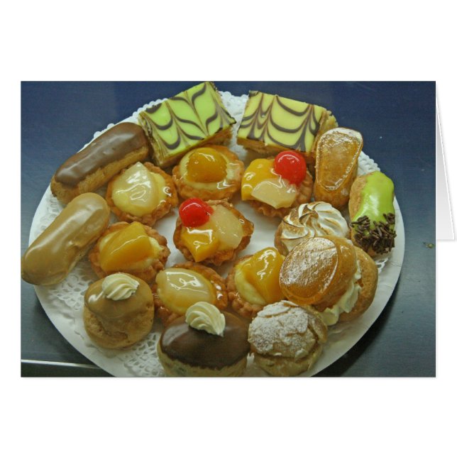 Carte, "Pâtisseries # 3" (Devant horizontal)
