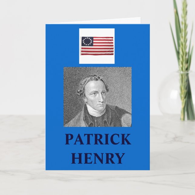 CARTE PATRICK HENRY QUOTE (Devant)