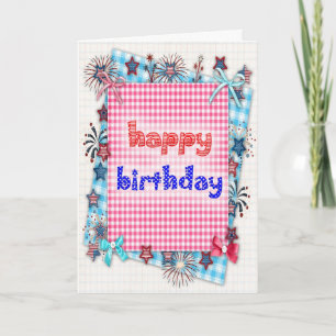 Carte Patriotic birthday