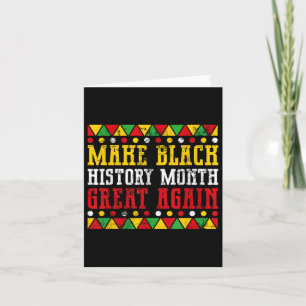 Carte Patriotique Afro-Américain Trump Histoire Noire lu