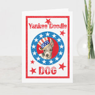 Carte Patriotique américain sans cheveux Terrier