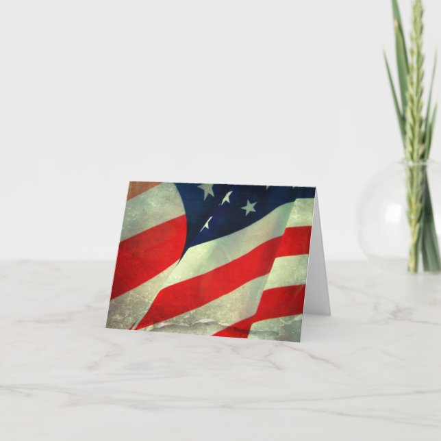 Carte Patriotique American Flag (Devant)