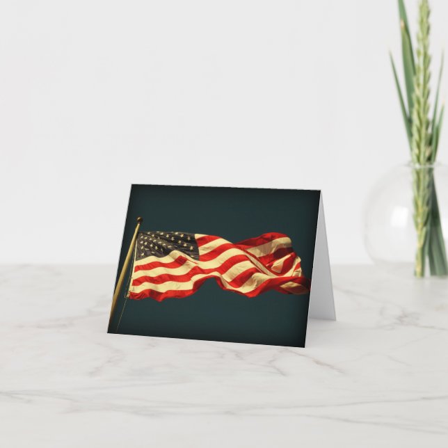 Carte Patriotique American Flag (Devant)
