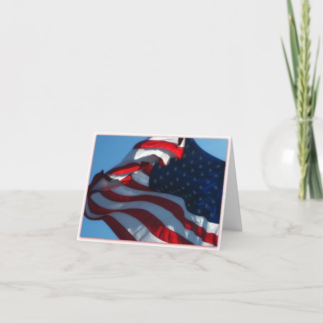 Carte Patriotique American Flag (Devant)