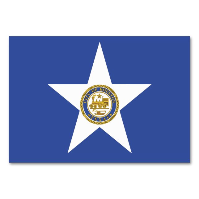 Carte patriotique avec Drapeau de Houston (Devant)