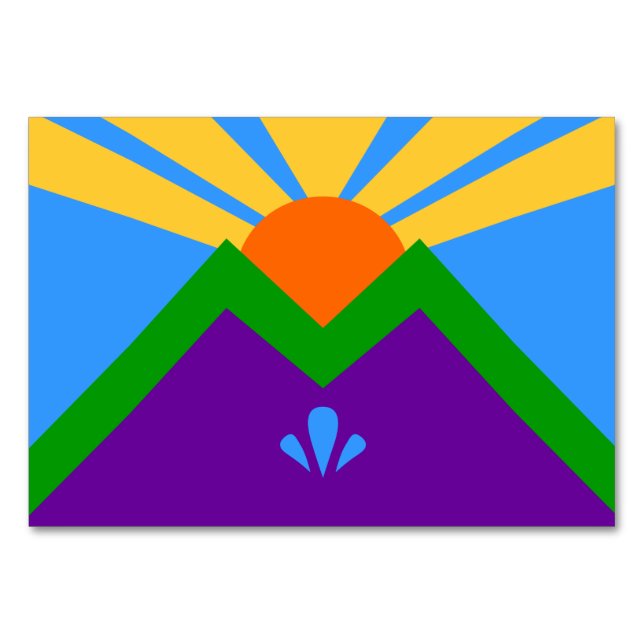 Carte patriotique avec Drapeau de Manitou Springs (Devant)