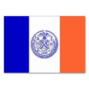 Carte patriotique avec Drapeau de New York