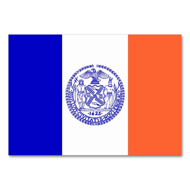 Carte patriotique avec Drapeau de New York (Dos)
