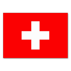 Carte patriotique avec Drapeau de Suisse