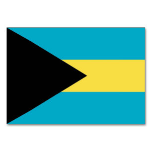 Carte patriotique avec Drapeau des Bahamas