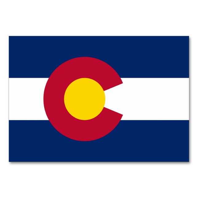 Carte patriotique avec Drapeau du Colorado (Devant)