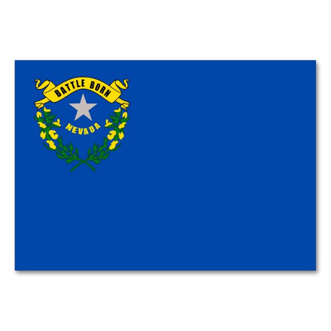 Carte patriotique avec Drapeau du Nevada (Dos)