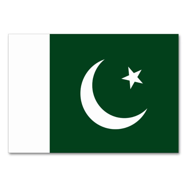 Carte patriotique avec Drapeau du Pakistan (Devant)