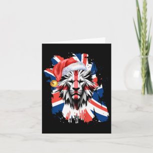 Carte Patriotique britannique Noël Royaume-Uni Anglais D