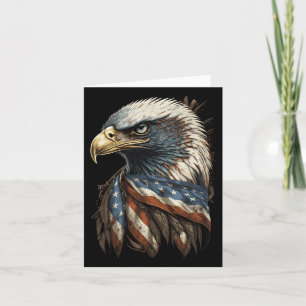 Carte Patriotique Byld Eagle 4 juillet Hommes Américains