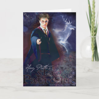 Carte Patronus cerf de Harry Potter