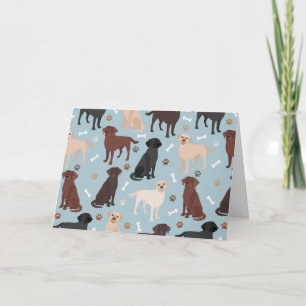 Carte Patrouilles et os du Labrador Retriever