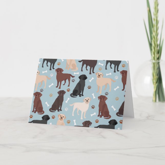 Carte Patrouilles et os du Labrador Retriever (Devant)