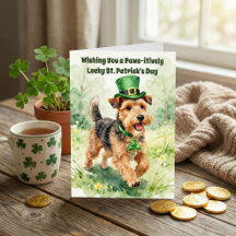 Patte-positivement Chanceux St. Patrick's Day Terr