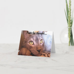 Carte Pattes pour des yeux de pensée