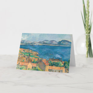 Carte Paul Cezanne - Baie de Marseille, vue d'Estaque