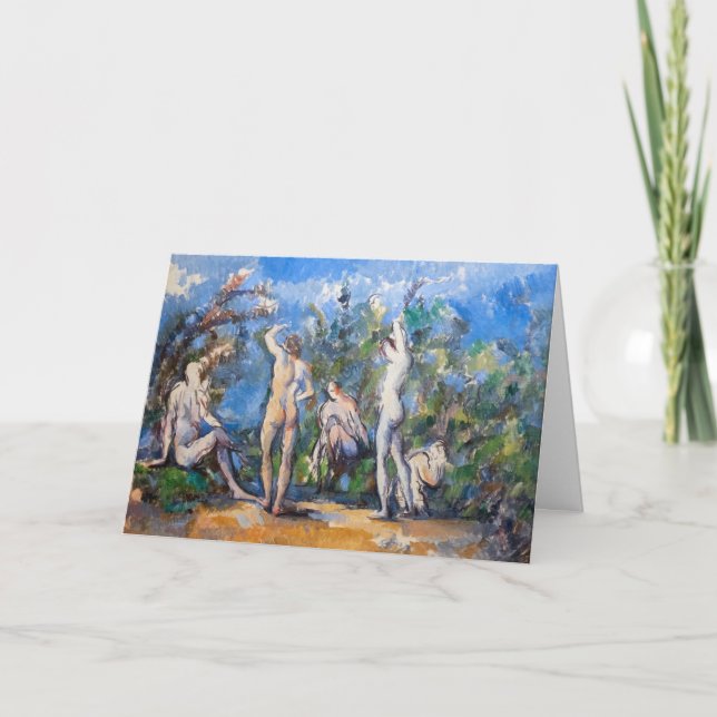 Carte Paul Cezanne - Cinq Baigneurs (Devant)