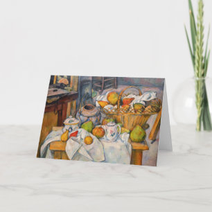 Carte Paul Cezanne - La table de cuisine