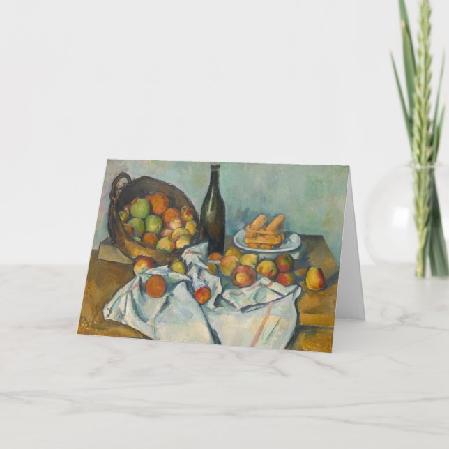 Carte Paul Cezanne - Le panier des pommes (Devant)